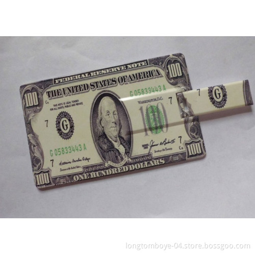 Us Dollar Credit Card USB Flash Drive